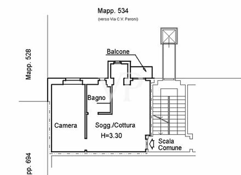Wohnung zum Kauf 308.000 € 2 Zimmer 41 m² 4. Geschoss Via Carlo Valvassori Peroni 57 Milano 20133