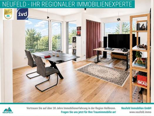 Penthouse zur Miete 1.450 € 3 Zimmer 95,6 m² Oedheim Oedheim 74229