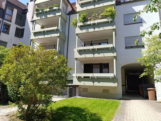 Wohnung zur Miete 1.000 € 2,5 Zimmer 55 m² Geschoss EG/4 frei ab sofort Gögginger Mauer 21 Innenstadt Augsburg 86150