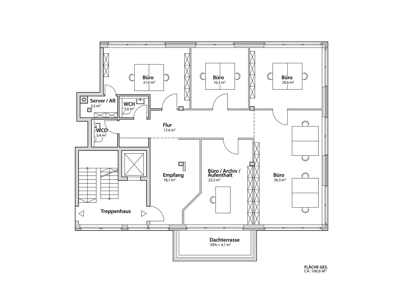 Praxisfläche zur Miete provisionsfrei 8,60 € 5 Zimmer 166,6 m²<br/>Bürofläche Industriestraße 27b Wedel 22880