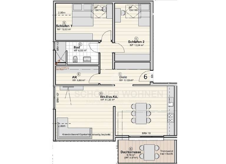 Wohnung zum Kauf - Erstbezug 399.000 € 3 Zimmer 95,5 m² Freudenburg 54450