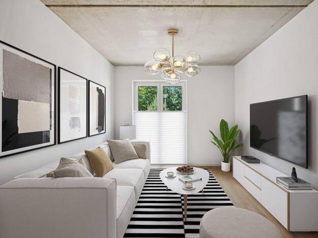 Terrassenwohnung zur Miete - Erstbezug 995 € 2 Zimmer 43,2 m² EG Hartriegelstraße 130D Niederschöneweide Berlin 12439