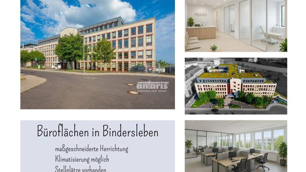 Bürofläche zur Miete provisionsfrei 9,50 € 456 m² Bürofläche teilbar ab 456 m² Bindersleben Erfurt 99092