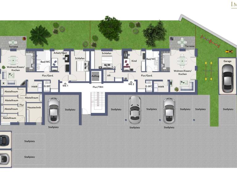 Wohnung zum Kauf - Erstbezug 370.000 € 3 Zimmer 82 m² EG frei ab 30.03.2027 Billigheim Billigheim-Ingenheim 76831