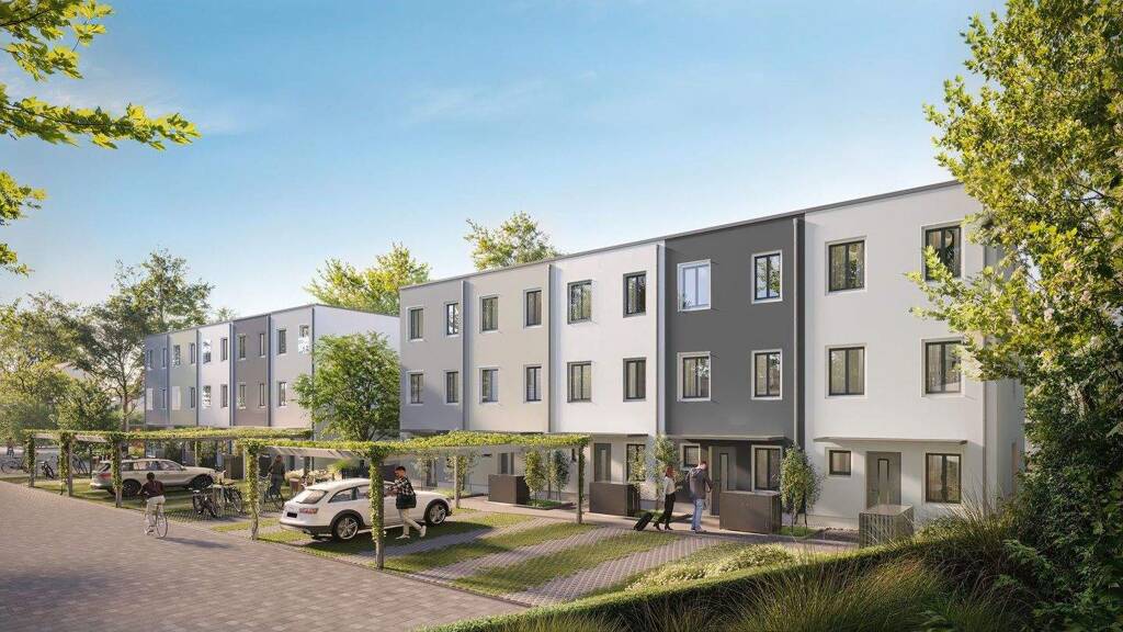 Reihenmittelhaus zum Kauf - Neubau provisionsfrei 579.900 € 5 Zimmer 124,5 m² 103,8 m² Grundstück Ostenviertel Regensburg 93055