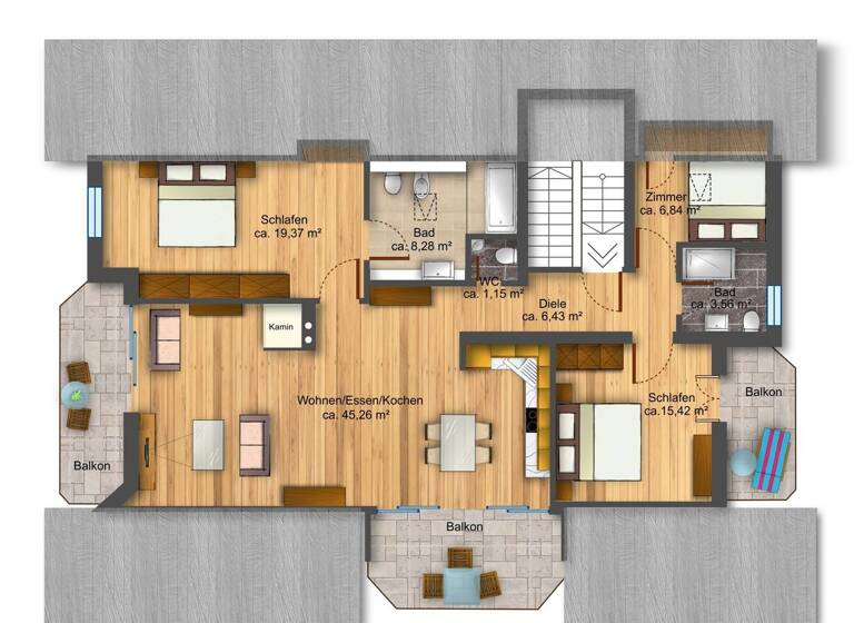 Wohnung zum Kauf 1.180.000 € 4 Zimmer 117,2 m² Garmisch Garmisch-Partenkirchen 82467