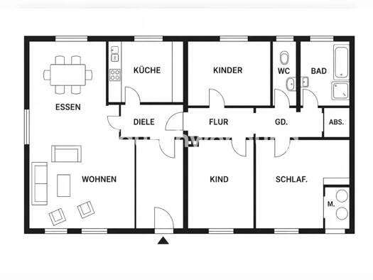 Wohnung zur Miete Tauschwohnung 700 € 4 Zimmer 100 m² Mitte Innenstadt-Ost 44135