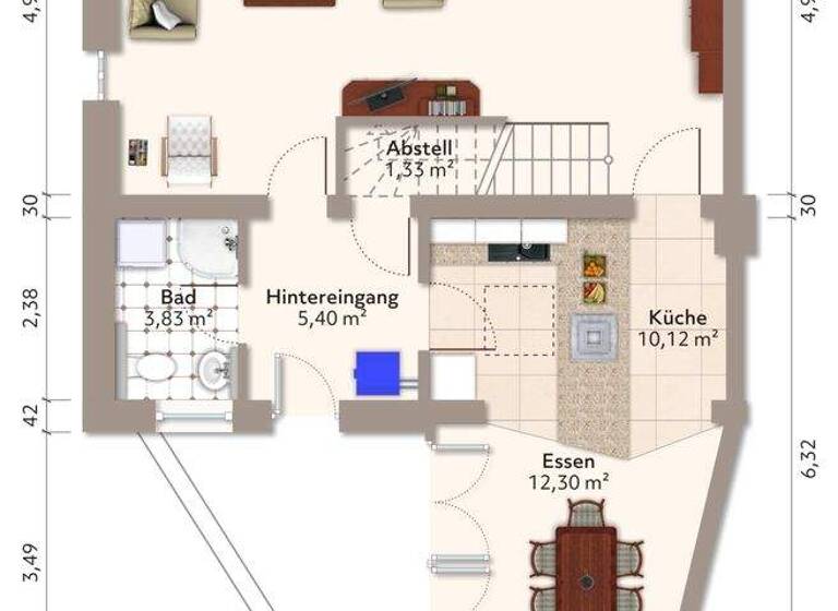 Doppelhaushälfte zum Kauf 339.000 € 4 Zimmer 120 m² 3.889 m² Grundstück frei ab sofort Groß Hesepe Geeste 49744