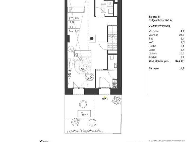 Wohnung zum Kauf - Erstbezug 621.135 € 2 Zimmer 80 m² Wien 1030