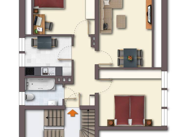 Wohnung zum Kauf 139.900 € 3 Zimmer 61,3 m² Gellershagen Bielefeld 33613