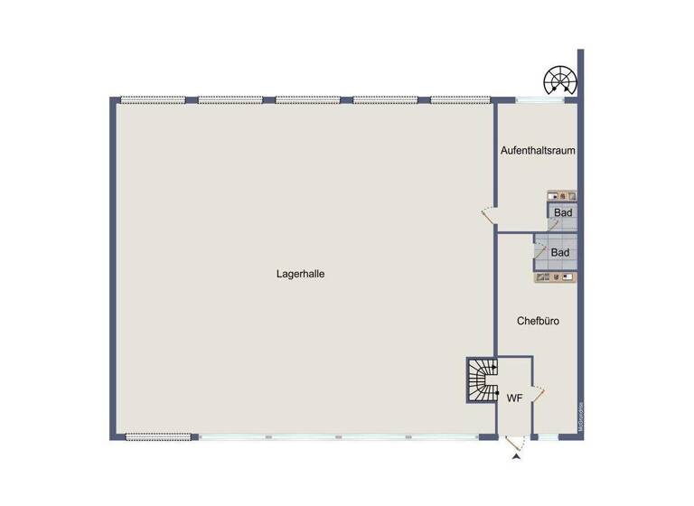 Lagerhalle zur Miete 3.700 € 560 m² Lagerfläche Kleinwallstadt 63839