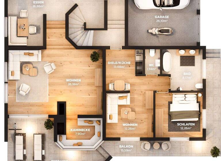 Einfamilienhaus zum Kauf 1.297.000 € 8 Zimmer 300 m² 786 m² Grundstück Pettnau 6408