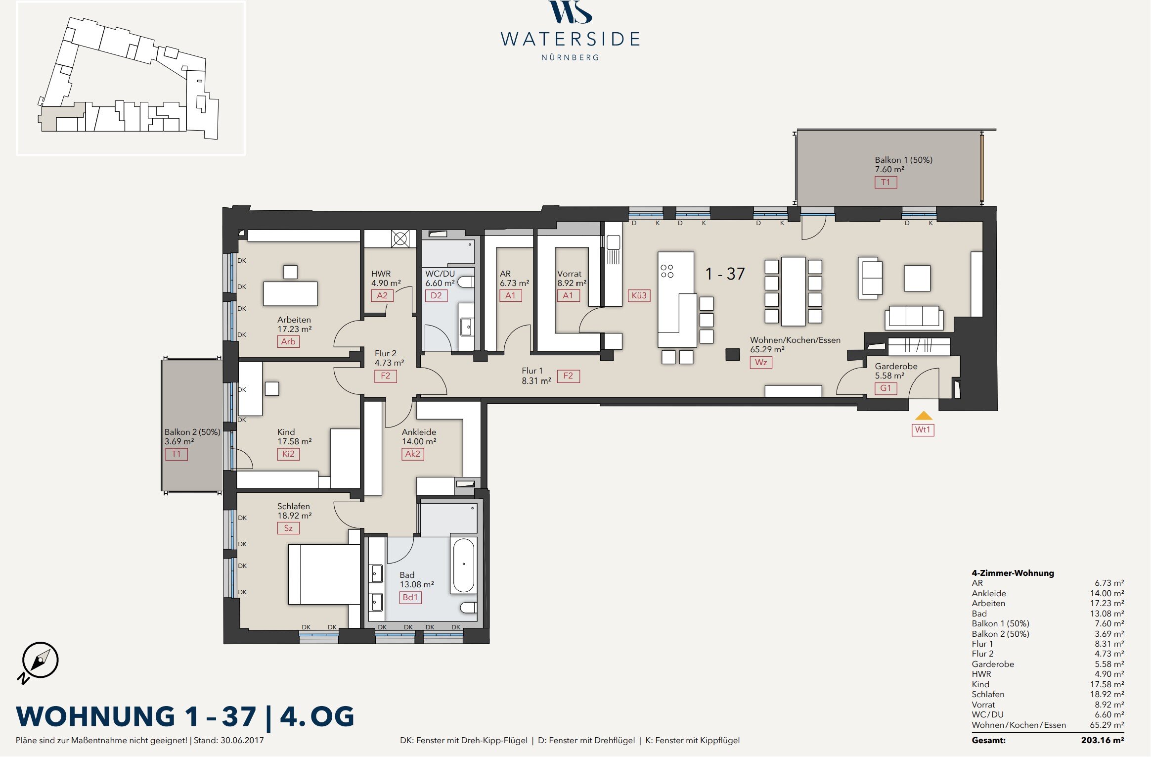 Wohnung zum Kauf 1.079.000 € 4 Zimmer 203,2 m²<br/>Wohnfläche 4.<br/>Geschoss Bartholomäusstraße 26F Veilhof Nürnberg 90489