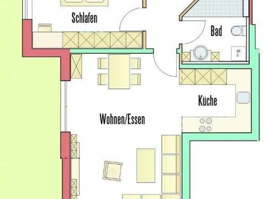 Wohnung zur Miete 1.050 € 2,5 Zimmer 78 m² EG Ebenweiler 88370