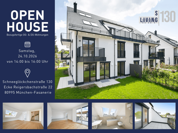 Wohnung zum Kauf - Neubau provisionsfrei 729.000 € 3 Zimmer 74 m² 2. Geschoss Reigersbachstraße 22 Feldmoching-Hasenbergl München 80995