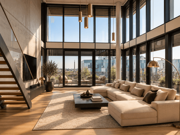 Penthouse zum Kauf 1.200.000 € 6 Zimmer 222,7 m² 5. Geschoss Lichtenberg Berlin 10365