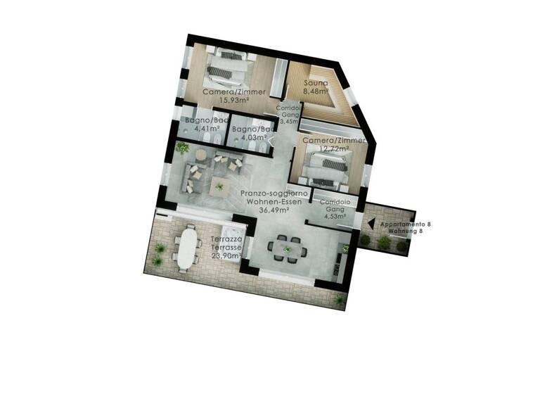 Wohnung zum Kauf 693.000 € 4 Zimmer 90 m² EG frei ab sofort Via Privata del Fontanone 21 Gardone Riviera 25083