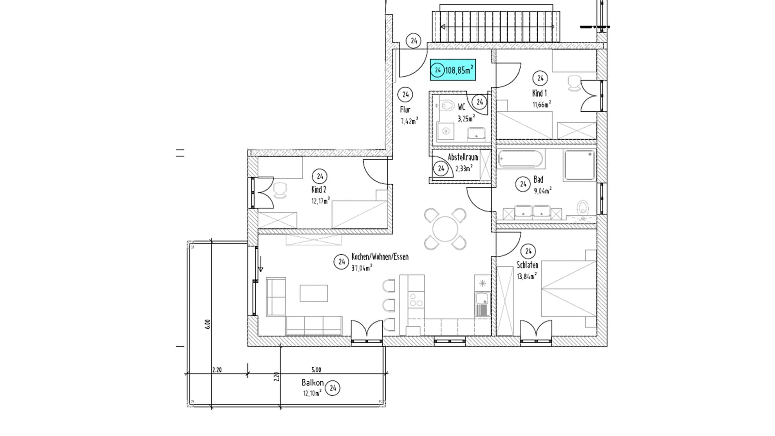 Wohnung zum Kauf provisionsfrei 521.865 € 4 Zimmer 108,9 m²<br/>Wohnfläche 1.<br/>Geschoss Langengeisling Erding 85435