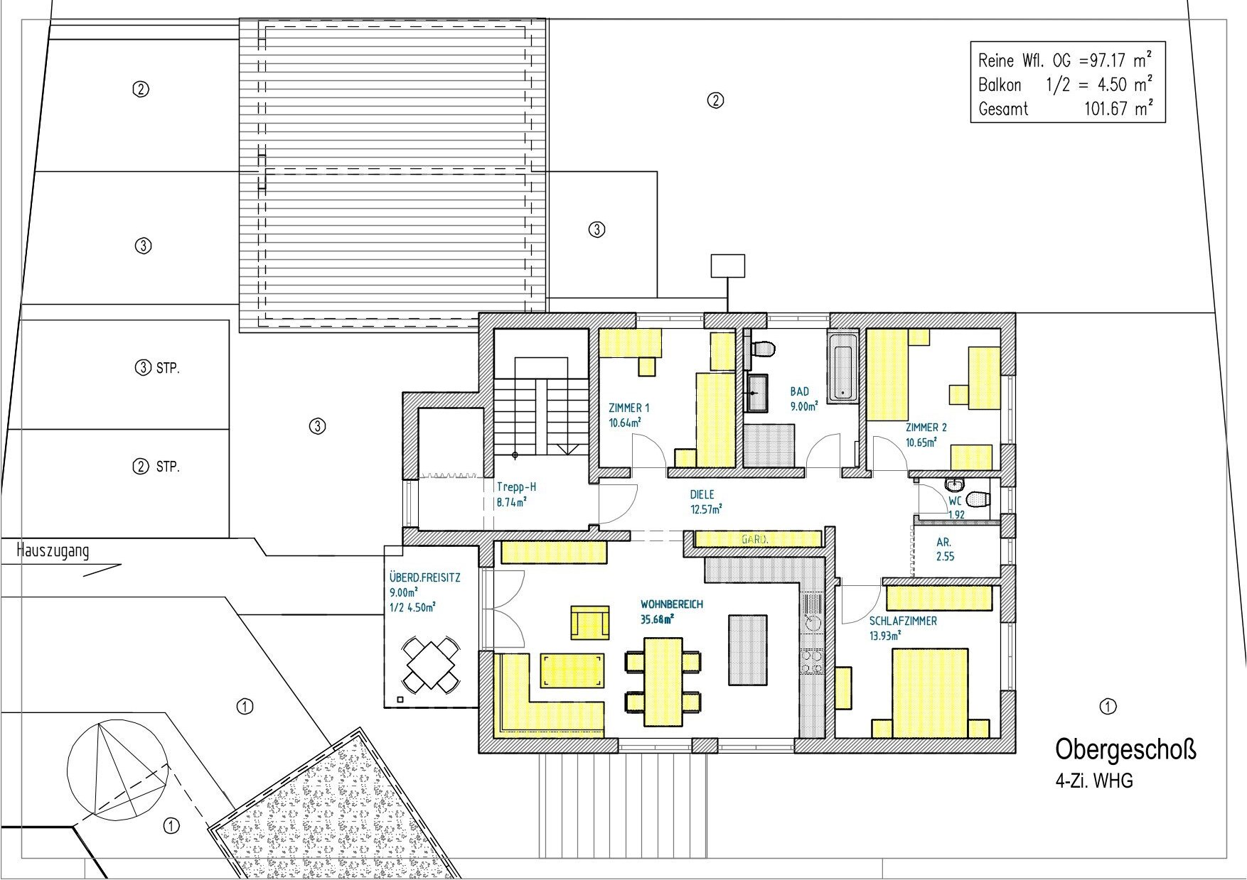 Wohnung zum Kauf provisionsfrei 417.000 € 4 Zimmer 102 m²<br/>Wohnfläche Sauldorf Sauldorf 88605