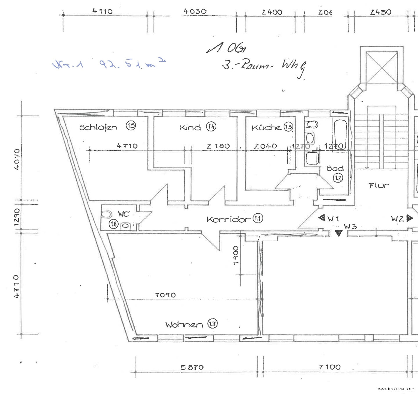 Wohnung zur Miete 694 € 3 Zimmer 92,5 m²<br/>Wohnfläche 1.<br/>Geschoss Große Diesdorfer Straße 19/20 Schellheimerplatz Magdeburg / Stadtfeld Ost 39108