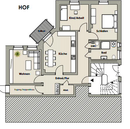 Wohnung zur Miete 700 € 3 Zimmer 112 m²<br/>Wohnfläche ab sofort<br/>Verfügbarkeit Altewiekring Prinzenpark Braunschweig 38102