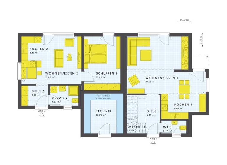 Doppelhaushälfte zum Kauf 888.583 € 7 Zimmer 176 m²<br/>Wohnfläche 1.020 m²<br/>Grundstück Bad Herrenalb Bad Herrenalb 76332