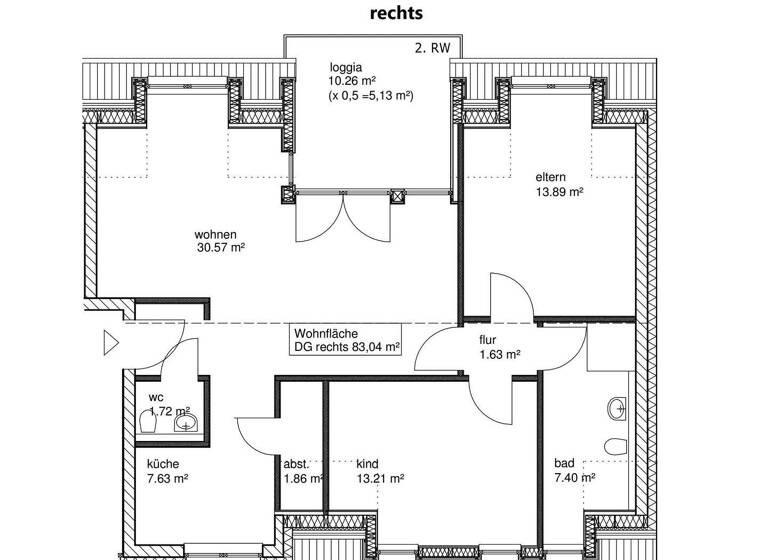 Wohnung zum Kauf - Erstbezug provisionsfrei 473.500 € 3 Zimmer 83 m² frei ab sofort Endenich Bonn 53121