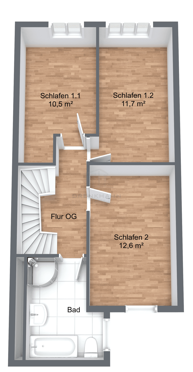 Reihenmittelhaus zum Kauf provisionsfrei 399.000 € 4 Zimmer 126 m²<br/>Wohnfläche 182 m²<br/>Grundstück Am Findling 48 Diedrichshagen Rostock 18119