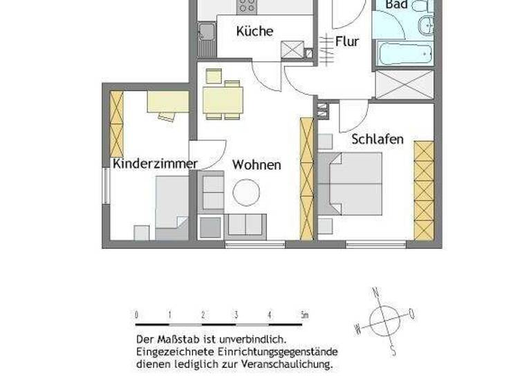 Wohnung zur Miete 472 € 3 Zimmer 59,4 m² EG frei ab 01.03.2026 Alvenslebenstr. 41 Styrum Mülheim/Ruhr 45476