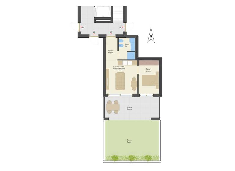 Wohnung zum Kauf 270.000 € 2 Zimmer 33,9 m² EG Bozner Straße 1 Neumarkt 39044
