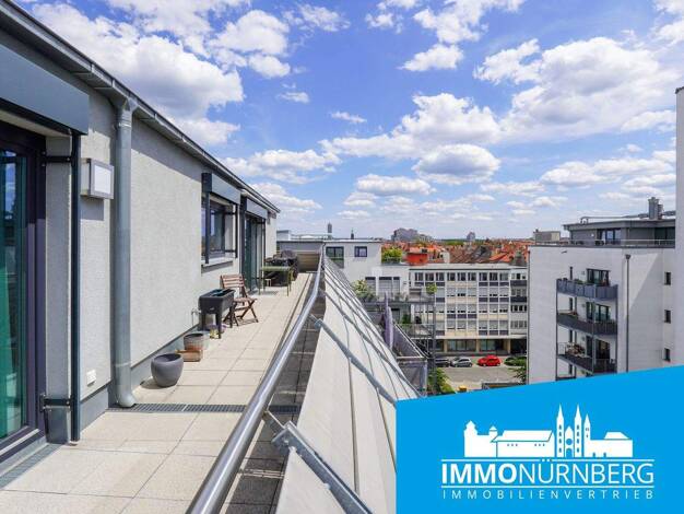 Penthouse zur Miete 2.090 € 4 Zimmer 133 m² 6. Geschoss frei ab 01.04.2026 Glockenhof Nürnberg 90478