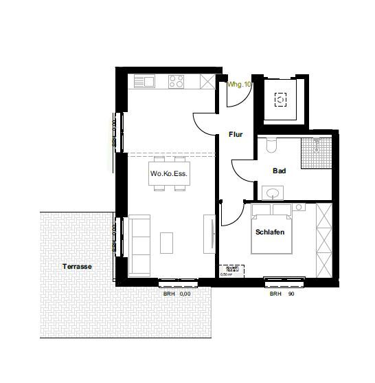 Wohnung zum Kauf 349.000 € 2 Zimmer 60,9 m²<br/>Wohnfläche EG<br/>Geschoss Wolbeck Münster 48167