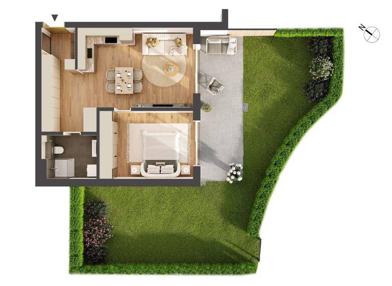 Wohnung zum Kauf - Neubau provisionsfrei 295.000 € 2 Zimmer 52,4 m² EG Franz-Prantl-Park 3 Jenbach 6200