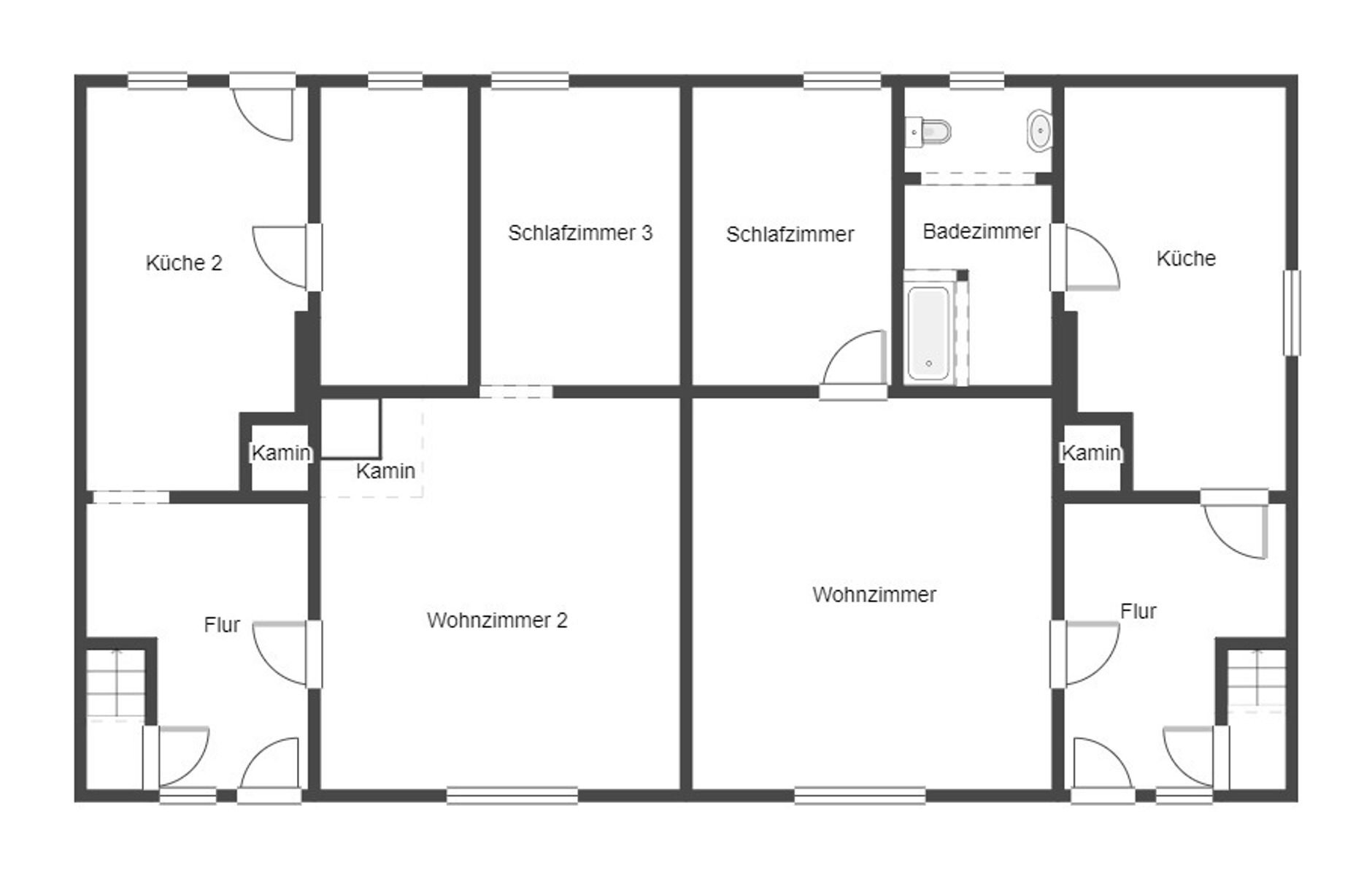 Doppelhaushälfte zum Kauf 90.000 € 4 Zimmer 120,2 m²<br/>Wohnfläche 4.034,2 m²<br/>Grundstück Altenhagen Velgast 18469