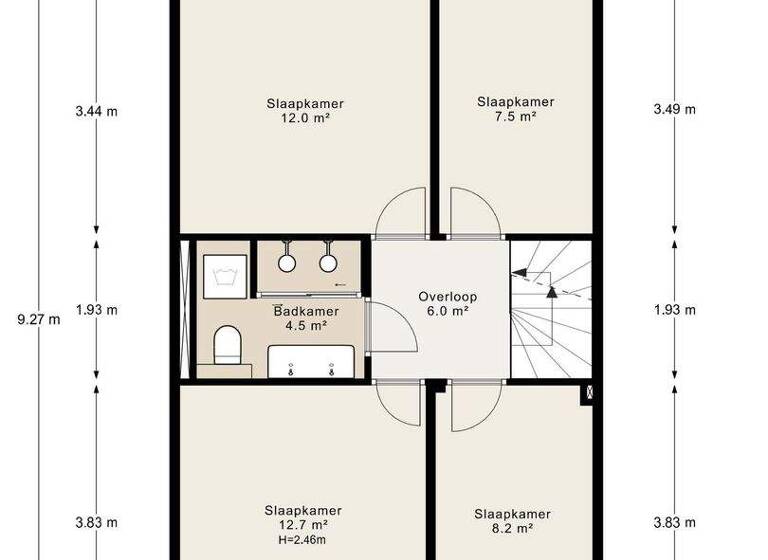 Haus zum Kauf 1.150.000 € 7 Zimmer 177 m² 171 m² Grundstück keverberg 41 amsterdam 1082 BD