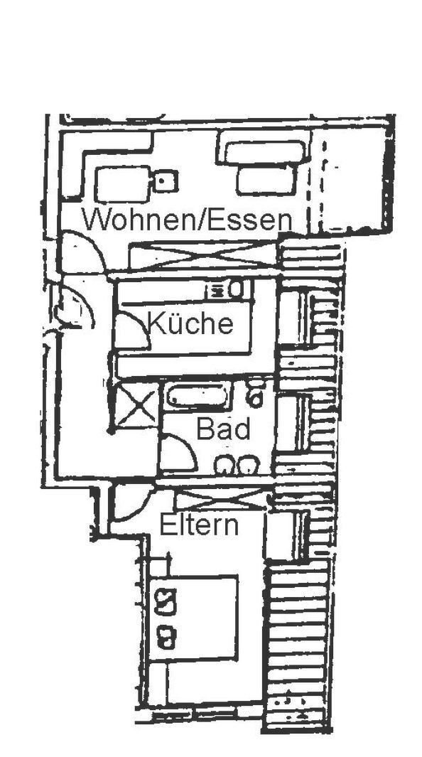 Wohnung zum Kauf 119.000 € 2 Zimmer 57 m²<br/>Wohnfläche 2.<br/>Geschoss Beratzhausen Beratzhausen 93176