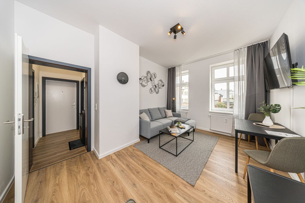 Wohnung zur Miete Wohnen auf Zeit 1.250 € 2 Zimmer 48,3 m²<br/>Wohnfläche 01.01.2025<br/>Verfügbarkeit Alt Fermersleben Unterhorstweg Magdeburg 39122