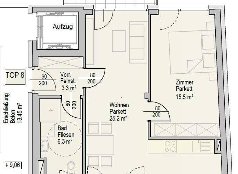 Wohnung zur Miete 800 € 3 Zimmer 51 m² 3. Geschoss Liebenauer Hauptstraße Liebenau Graz 8041