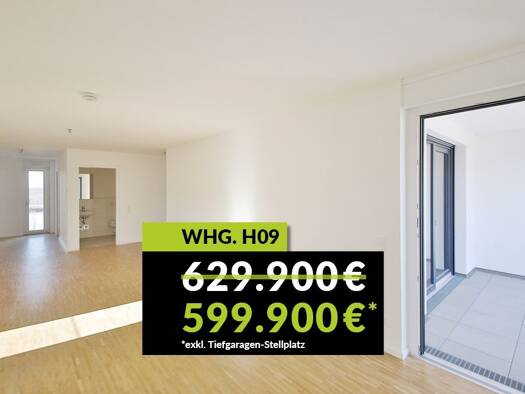 Wohnung zum Kauf provisionsfrei 599.900 € 3 Zimmer 106,8 m² Wolfartsweier Karlsruhe / Wolfartsweier 76228