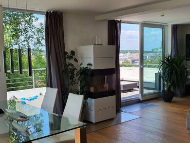 Penthouse zur Miete 2.590 € 3,5 Zimmer 105 m² Geschoss EG/3 frei ab 01.09.2025 Burghaldenweg 25 Feuerbach Stuttgart 70469