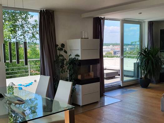 Penthouse zur Miete 2.590 € 3,5 Zimmer 105 m² Geschoss EG/3 frei ab 01.09.2025 Burghaldenweg 25 Feuerbach Stuttgart 70469