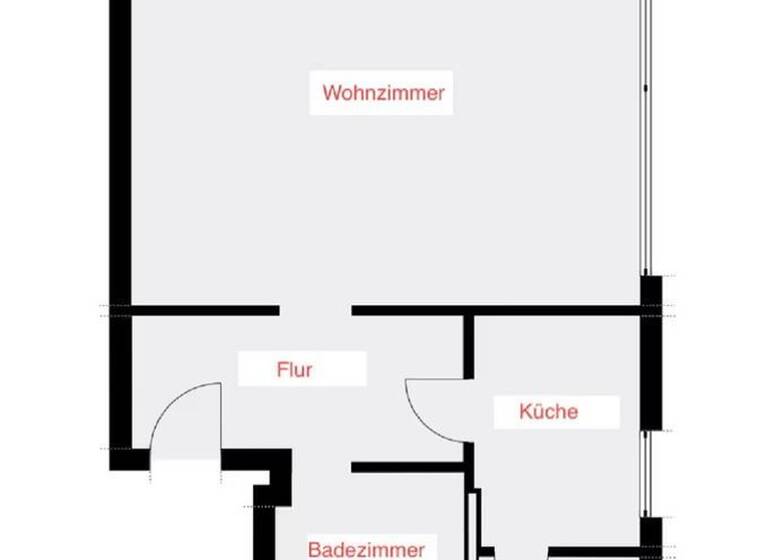Wohnung zur Miete 594 € 1,5 Zimmer 45 m² EG Kronenstraße 19a Uerdingen Krefeld 47829