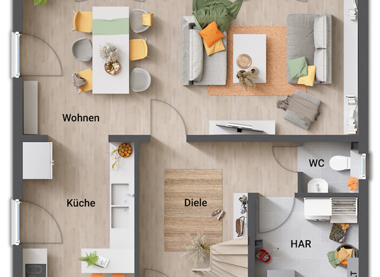 Stadthaus zum Kauf provisionsfrei 477.750 € 4 Zimmer 129 m² 606 m² Grundstück Neu Lindenberg Ahrensfelde b Berlin 16356