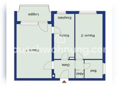 Wohnung zur Miete nur mit Wohnberechtigungsschein Tauschwohnung 383 € 2 Zimmer 61,3 m² 2. Geschoss Wilhelmstadt Berlin 13627