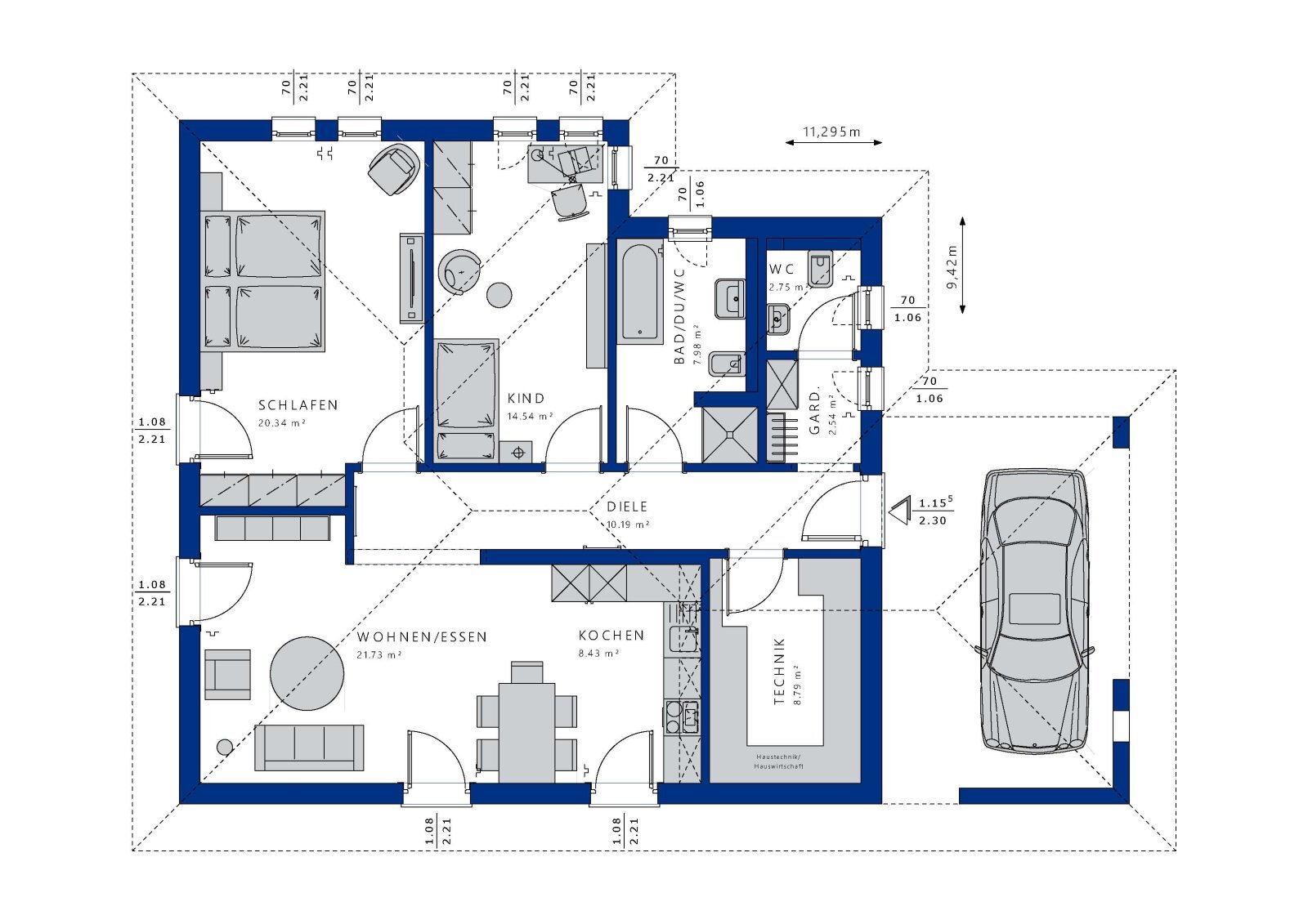 Bungalow zum Kauf 428.105 € 4 Zimmer 96,5 m²<br/>Wohnfläche 1.390 m²<br/>Grundstück Brilon Brilon 59929