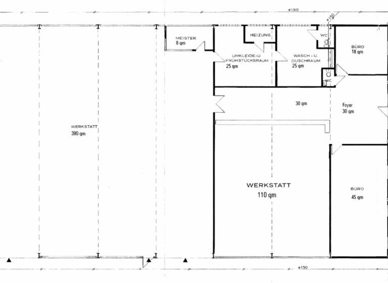 Lagerhalle zur Miete 2.300 € 500 m² Lagerfläche Bredenscheid-Stüter Hattingen 45527