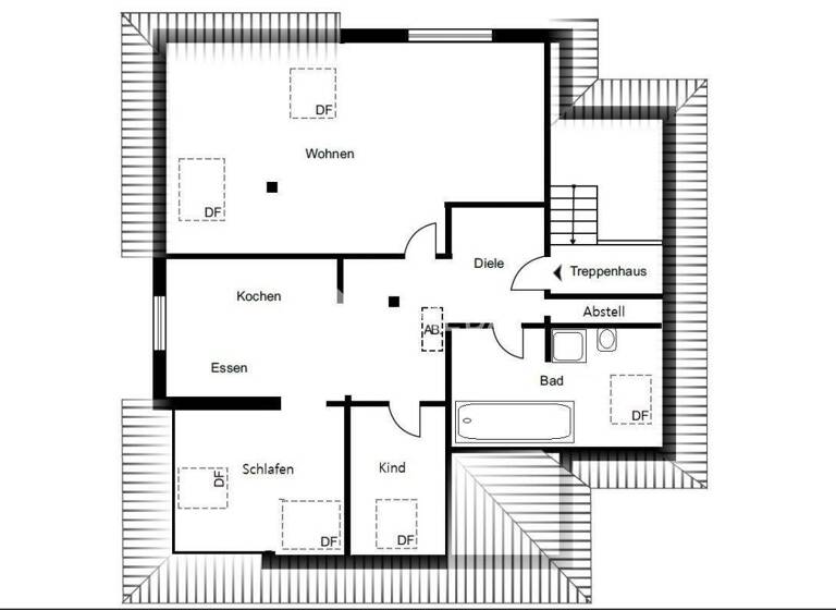 Wohnung zum Kauf 139.000 € 4 Zimmer 89 m² 3. Geschoss Herne-Süd Herne  (DG) 44625