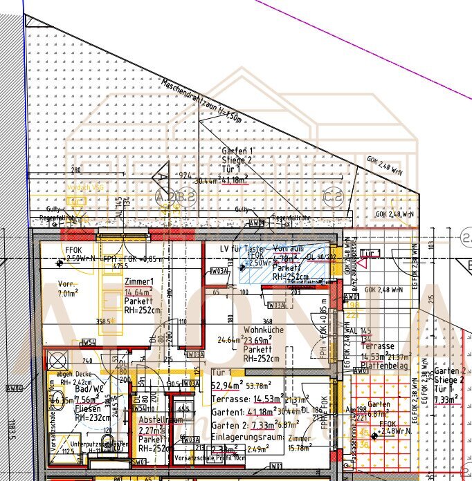 Wohnung zur Miete 1.272 € 2 Zimmer 52,5 m²<br/>Wohnfläche EG<br/>Geschoss Wien 1220