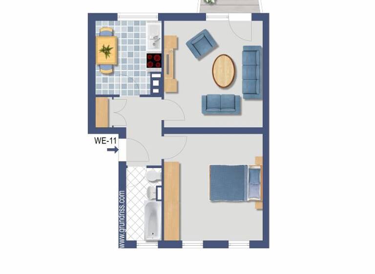 Wohnung zum Kauf provisionsfrei 129.000 € 2 Zimmer 48,3 m² 1. Geschoss Röntgenstraße 18 Mitte Heiligenhaus 42579