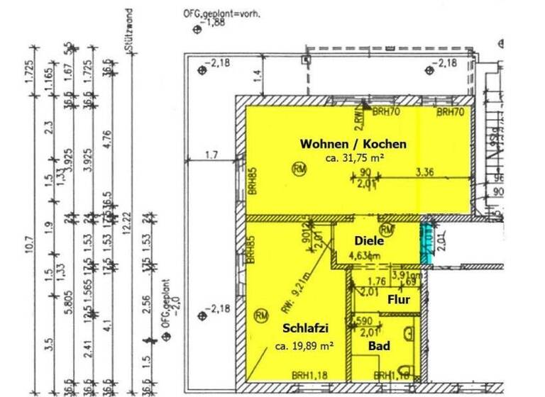 Wohnung zur Miete 660 € 2 Zimmer 66,1 m²<br/>Wohnfläche EG<br/>Geschoss Kirchhofsgasse 4 Müllrose Müllrose 15299